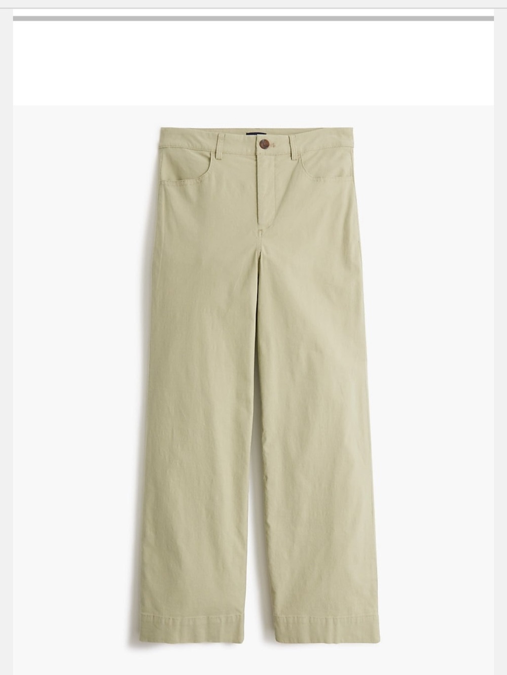 J. Crew Factory Wide-Leg Pants in Light Olive